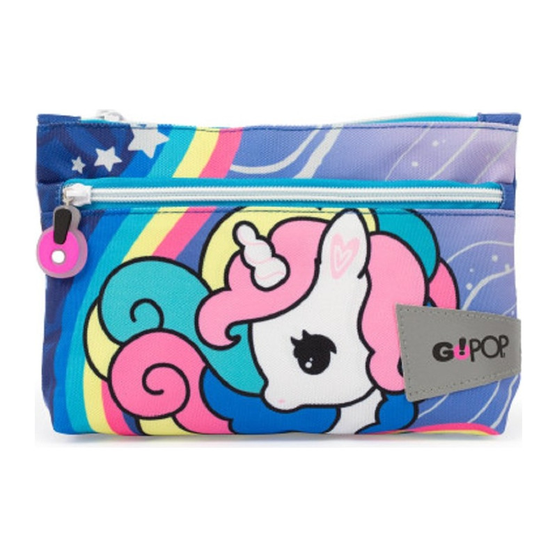 Gopop24 Maxi Bustina 2 Zip Unicorn