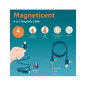 Cavo Magnetico 4 In 1 Ricarica - Magneticent - Petrol