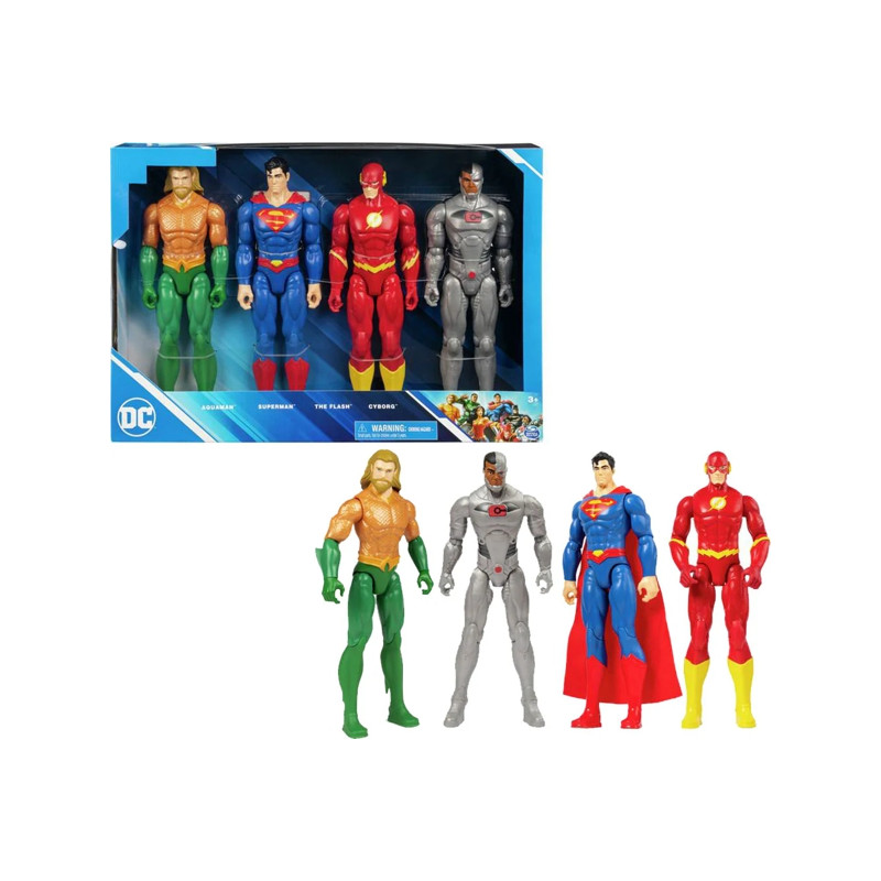 Dcu Figure 12in4 Pack Set