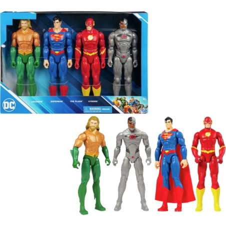 Dcu Figure 12in4 Pack Set