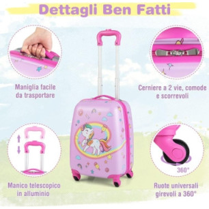 Giolly - Set Trolley E Zainetto Unicorno