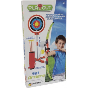 Play Out - Set Arciere Con Sacca E Bersaglio Da Terra