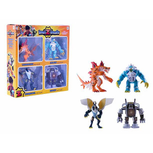 Invizimals Pack 4 Figure Articolate Tigershark, Ic