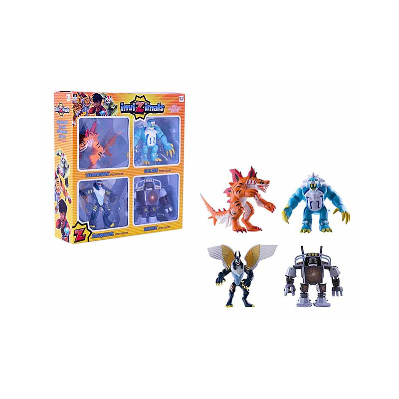 Invizimals Pack 4 Figure Articolate Tigershark, Ic