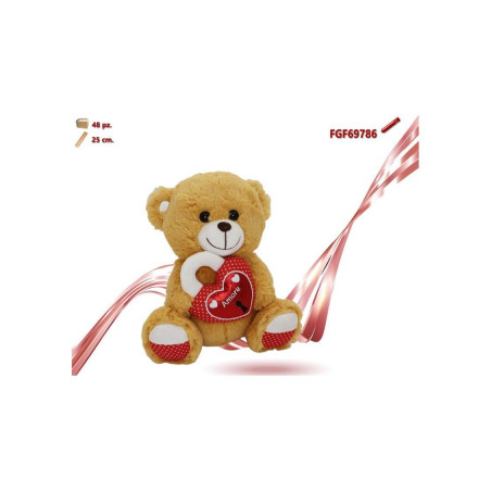Orso Peluche Lucchetto Love 25cm