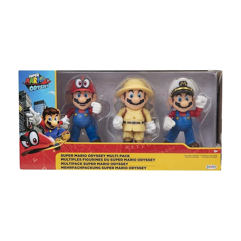 Ntnd Mario 4in Odyssey 3pk Super Mario