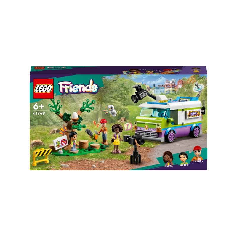 Lego Friends Furgone Della Troupe Televisiva