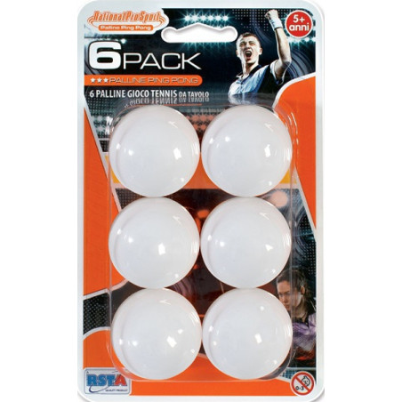 Blister 6 Palline Ping Pong