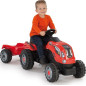 Smoby Trattore Farmer Xl Rosso Con Rimorchio