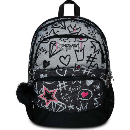 Zaino Advanced Pockets Seven Zipper Glamy