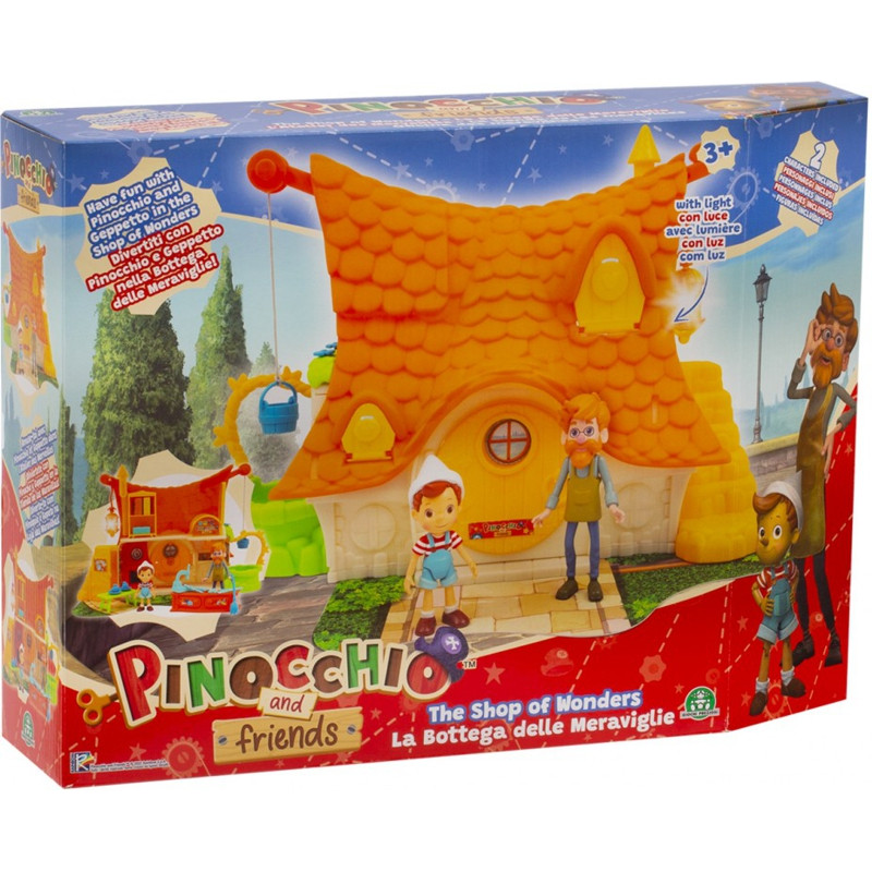 Pinocchio - Casa Di Geppetto Con 2 Personaggi