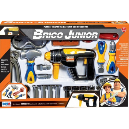 Playset Trapano Batteria Brico Junior