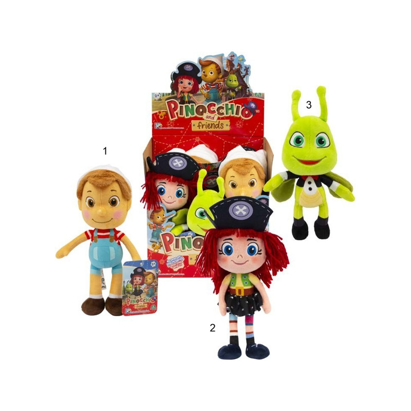 Pinocchio Af Plush 25cm Assortiti