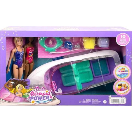 Barbie Mermaid Boat Con 2 Bambole