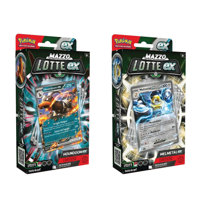 Pokemon Mazzi Lotte Ex Melmetal-ex E Houndoom-ex