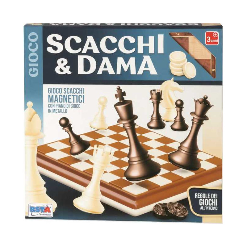 Gioco Scacchi Dama Medio Magnetico Richiudibile