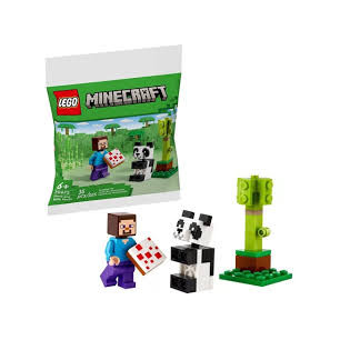 Lego Minecraft Steve E Baby Panda