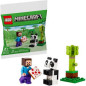 Lego Minecraft Steve E Baby Panda