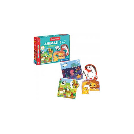 Montessori Baby - Gli Animali 3 In 1