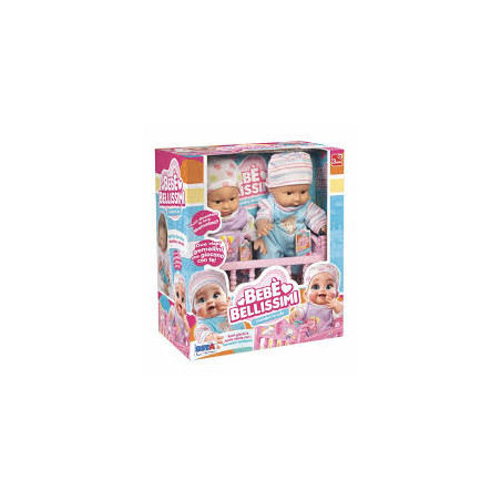 Bambola Bebe Bellissimi Gemelli 20 Cm Con Letto