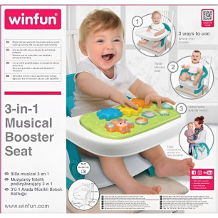 Seggiolone Portatile Musicale 3in1