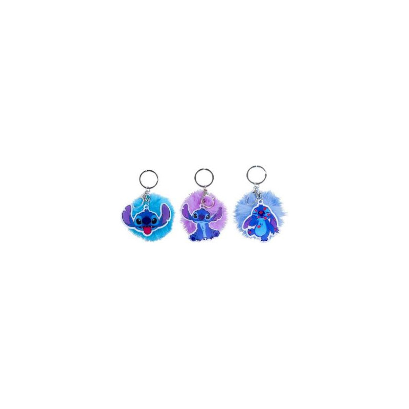 Stitch Pom Pom Keyring