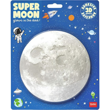 Super Moon Luna Fosforescente Adesiva - Space