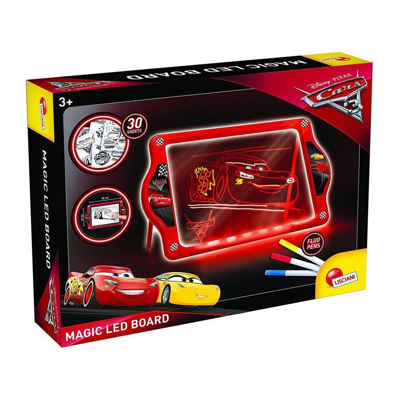Cars 3 Lavagnona Magica Led Fluo