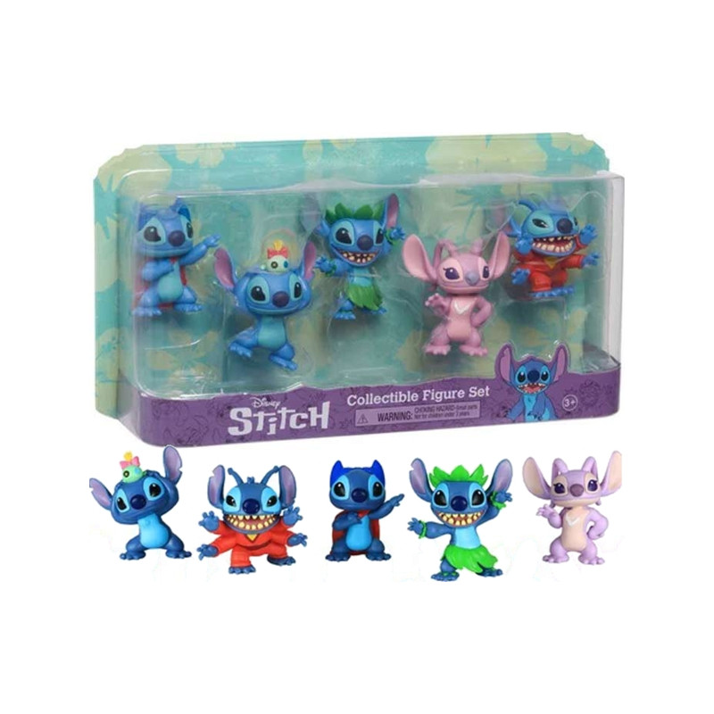 Stitch Set 5 Mini Personaggi 7cm