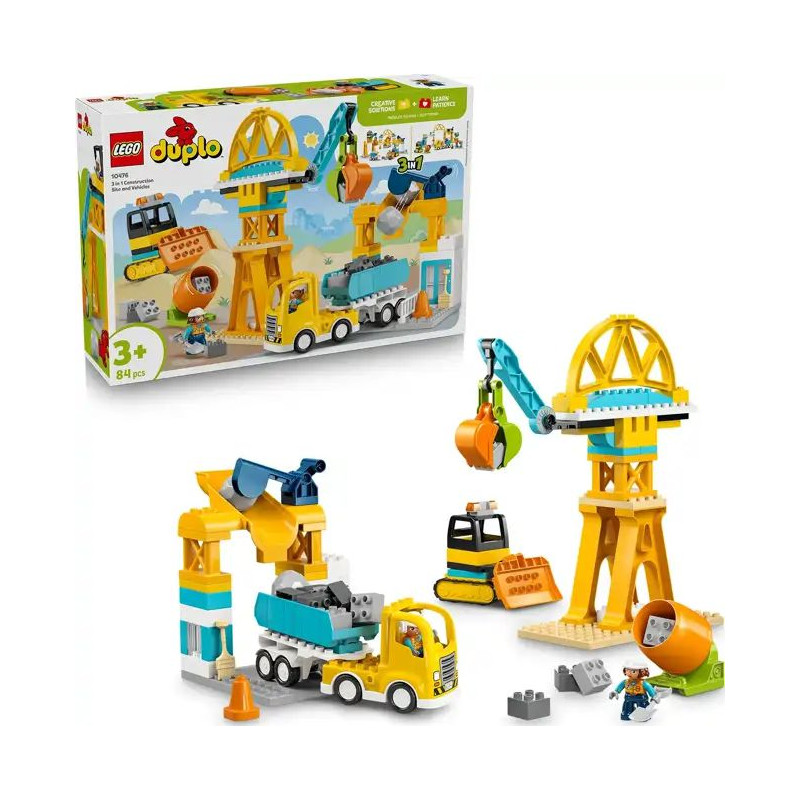 Lego Duplo Cantiere E Veicoli 3 In 1 10476