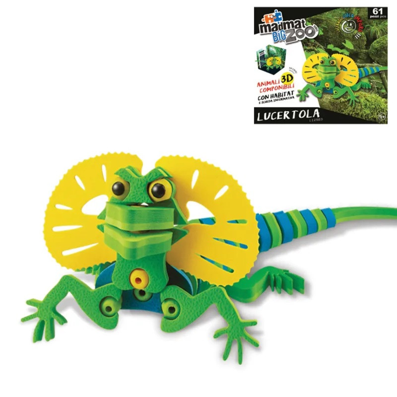 Animali Eva Grandi - Lucertola - Puzzle 3d
