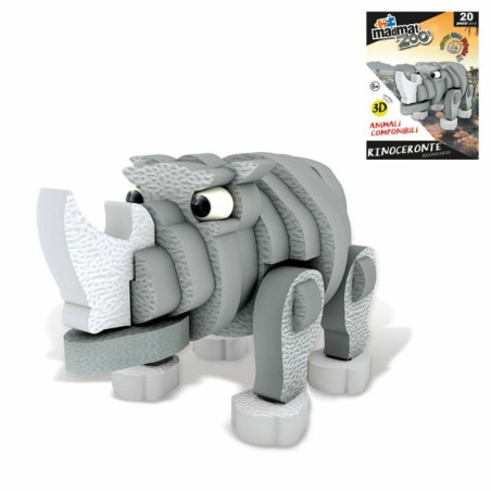 Animali Eva Piccoli - Rinoceronte - Puzzle 3d