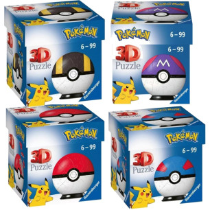 Puzzle Pokemon Poke Ball 54p