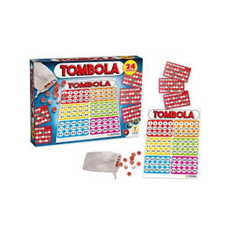 Gioco Tombola 24 Cartelle Plastica