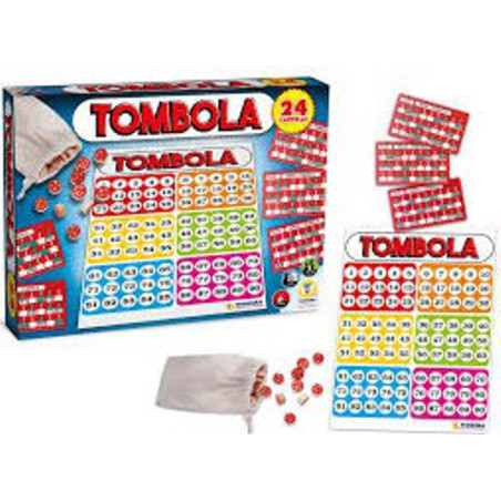 Gioco Tombola 24 Cartelle Plastica