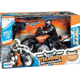 Moto Touring 2,4 Giga Scala 1:10 Con Luce