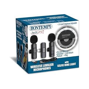 Anello Di Luce + 2 Microfoni Wireless