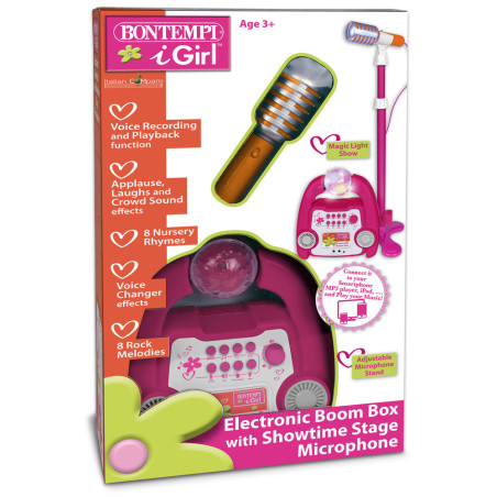 Boom Box Con Microfono Da Palcoscenico