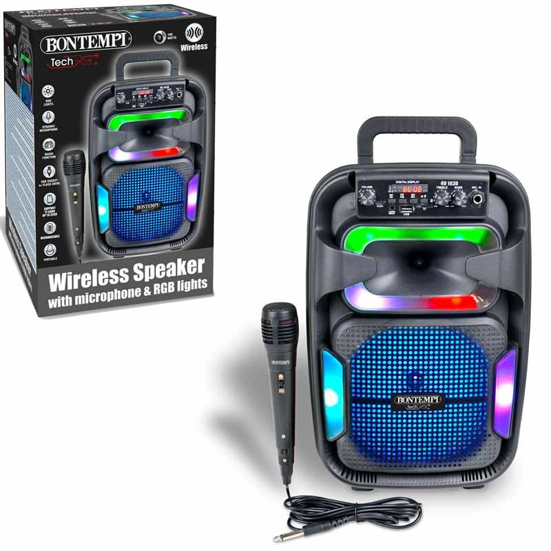 Cassa Wireless Con Microfono Dinamico