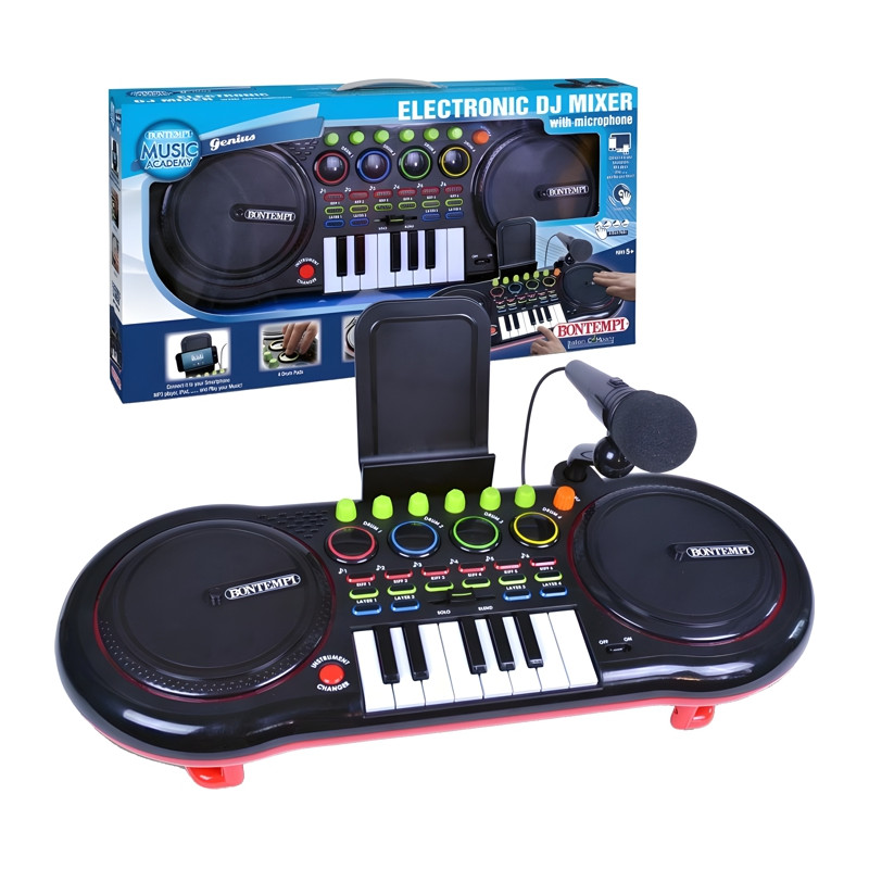 Dj Mixer Con Microfono E Connessione Mp3