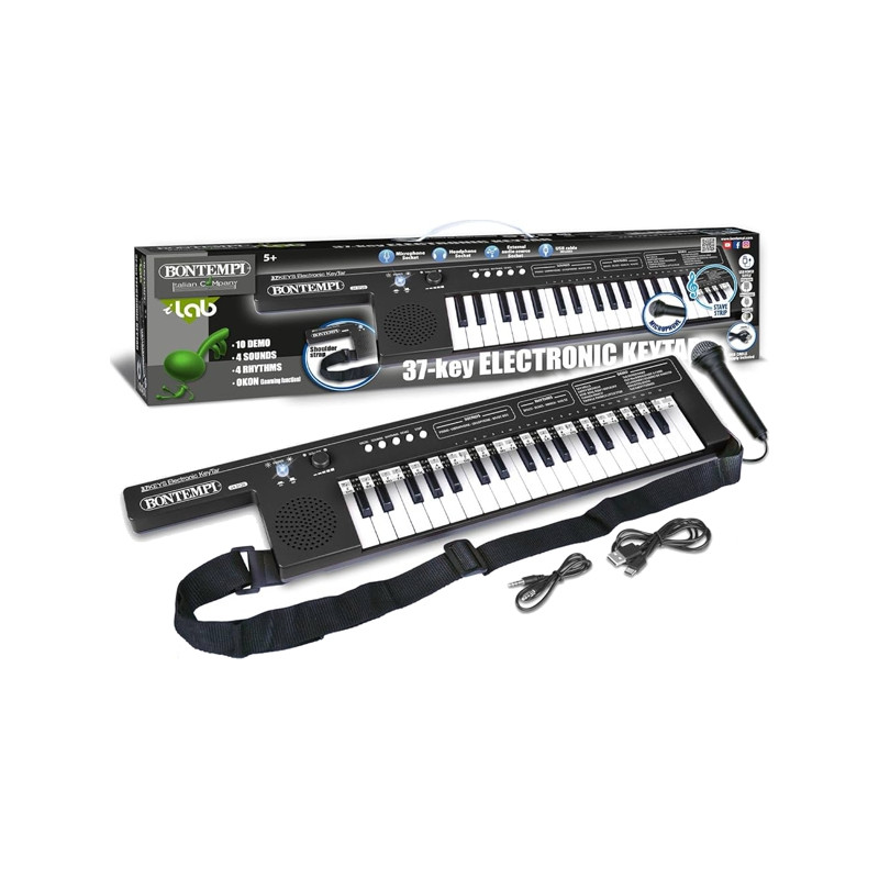 Keytar 37 Tasti Con Tracolla E Batteria Al Litio Ricaricabile
