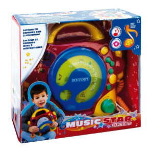 Music Star Lettore Cd Boy Doppio Microfono