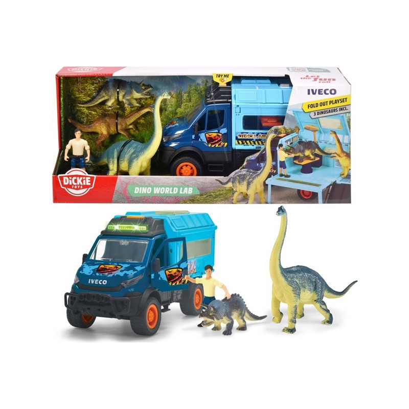 Dino World Lab Cm.28 L&s +3Dinos.e Pers