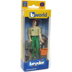 BRUDER - Forestry Worker With Accessories