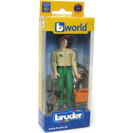 BRUDER - Forestry Worker With Accessories
