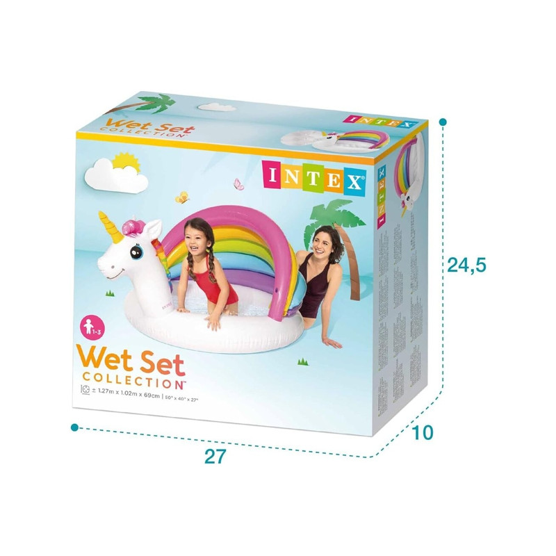 Piscina Baby Pool Unicorno 127*102*69