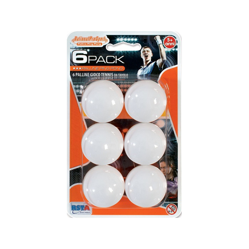 Blister 6 Palline Ping Pong