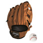 Set Baseball Guanto Con Palla