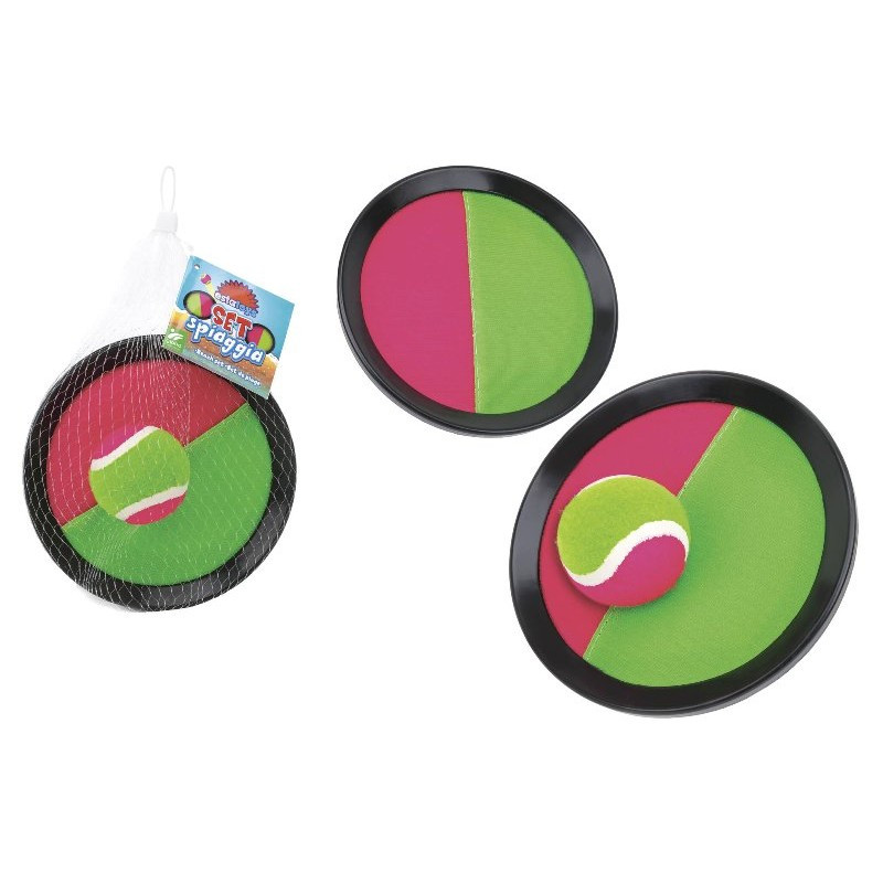 Tamburello Velcro 2 Pz 18.5 Cm C/pallina