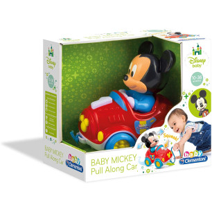 Baby Mickey Pull Along Car -k-